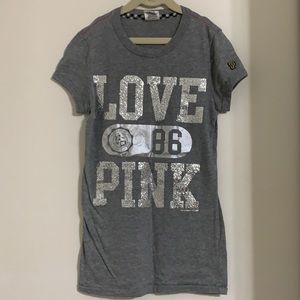 NWOT-VS PINK glitter shirt-XS